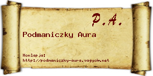 Podmaniczky Aura névjegykártya